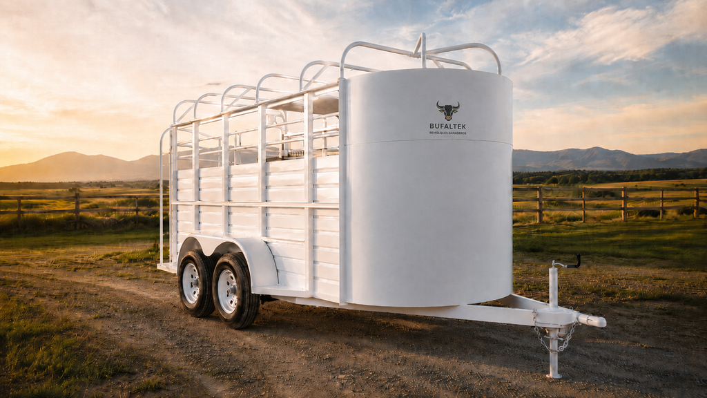 Remolque Ganadero Blanco 3000 kg